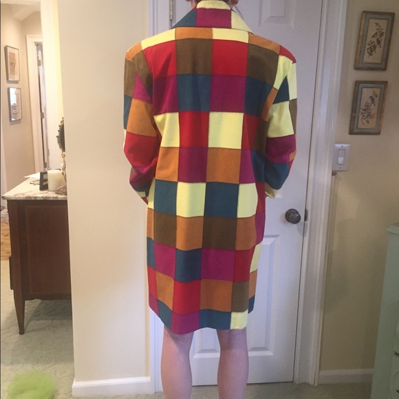 Todd Oldham patchwork faux suede jacket - Picture 4 of 7